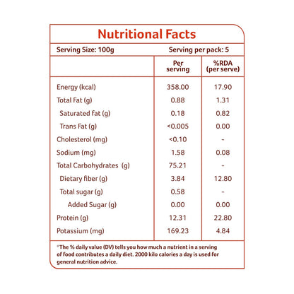 Organic Tattva Semolina Coarse Rawa Suji, 500g USDA Organic Certified