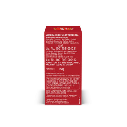 Wagh Bakri Masala Chai Spiced Tea - 250g Unique Blend of 7 Refreshing Spices