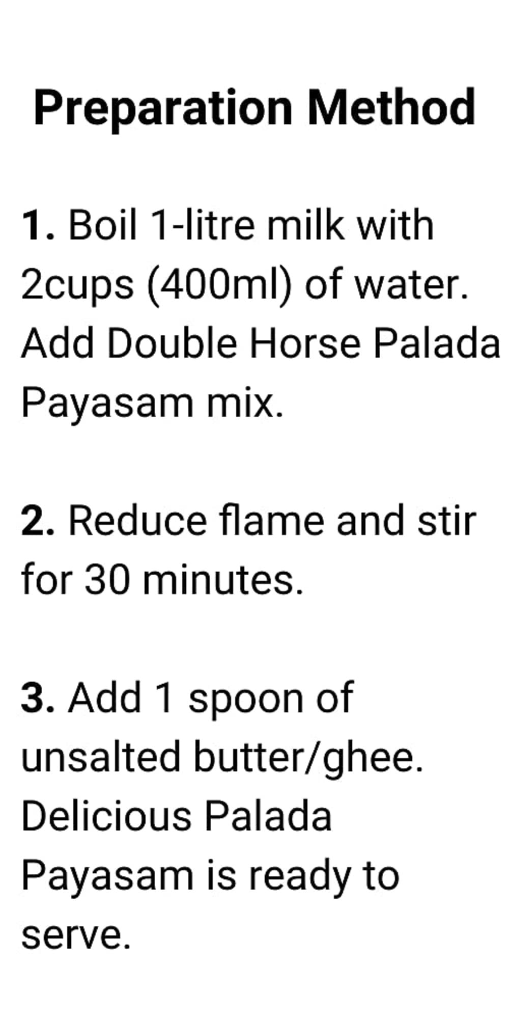 Double Horse Palada Payasam Mix 300 g (Pack of 1)