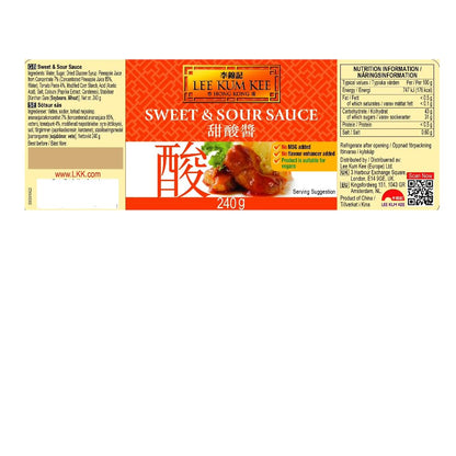 Lee Kum Kee Sauce Sweet and Sour, 8.5 oz