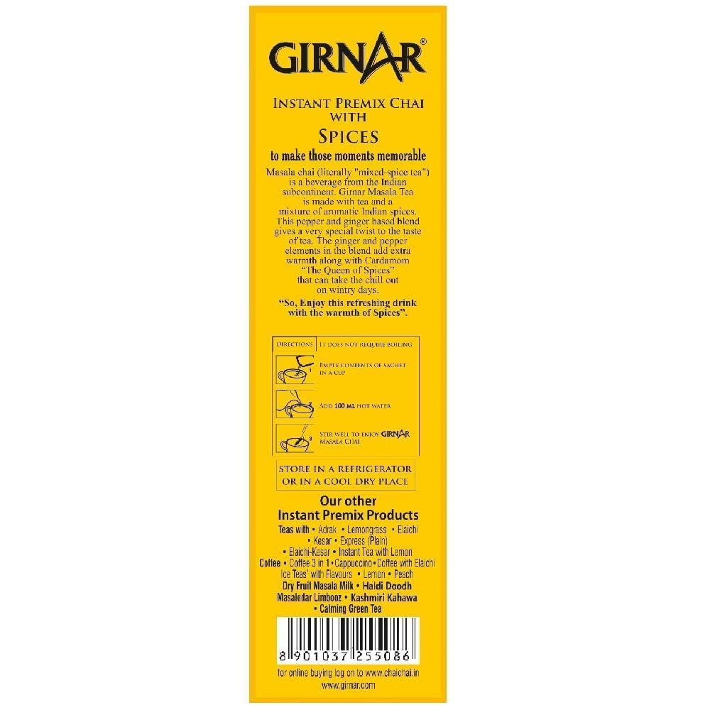 Girnar Instant Chai (Tea) Premix With Masala, 10 Sachet Pack