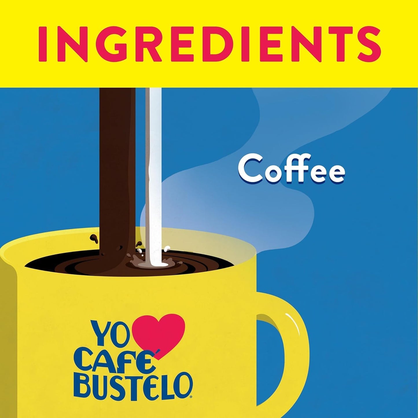 Café Bustelo Supreme by Bustelo Espresso Style Dark Roast Whole Bean Coffee, 16 Ounce (Pack of 8), Red
