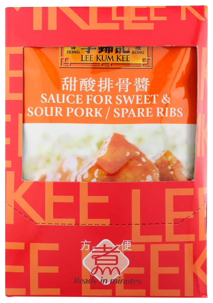 Lee Kum Kee Sauce For Sweet and Sour Pork and Spare Ribs, 2.8-Ounce Pouches (Pack of 12)