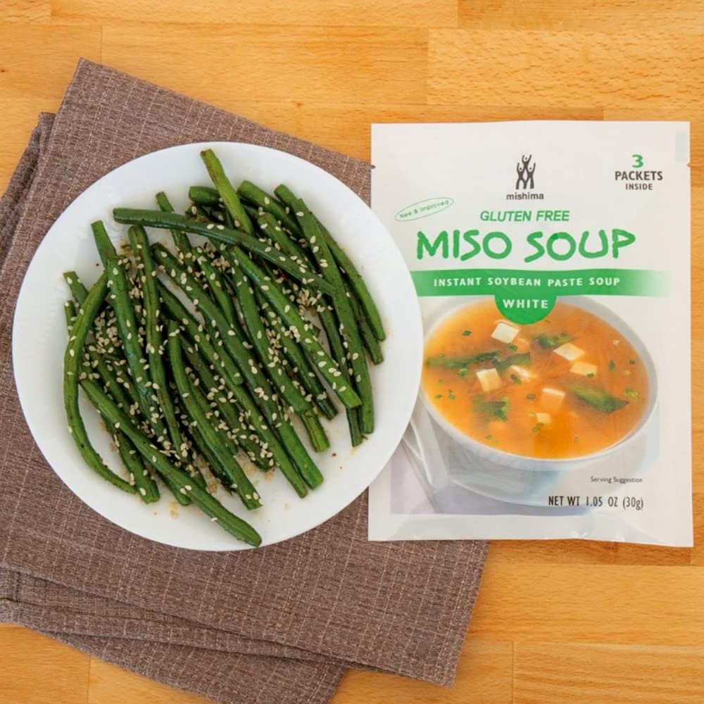 Mishima Instant Soup Mix, White Miso, 1.05-Ounce Packets (Pack of 12)