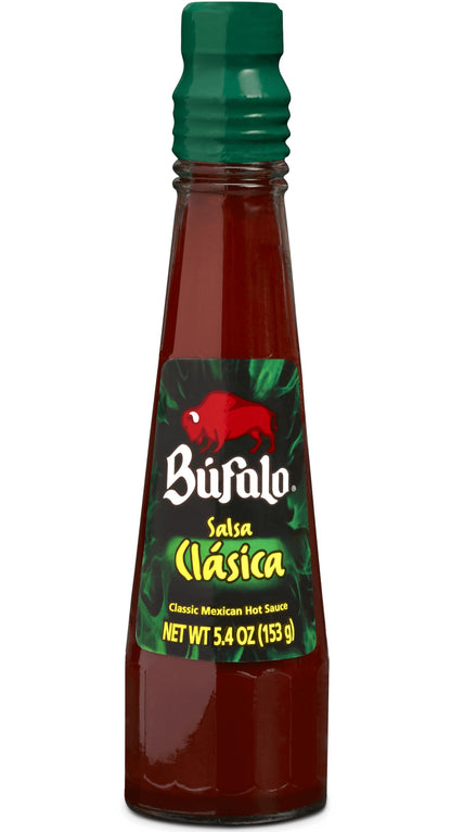 Bufalo Salsa Clasica Mexican Hot Sauce 5.4 oz (Pack of 3)
