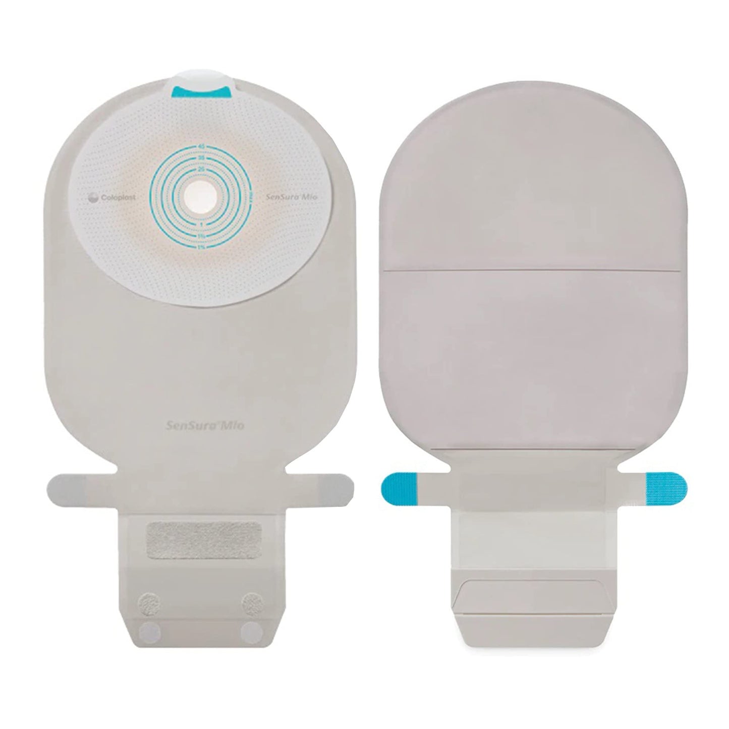 SenSura Mio Ostomy Pouch Drainable 1-3/8 Inch Stoma 11 Inch Length, Maxi 1pc System Opaque Gray 10476, 10 Ct