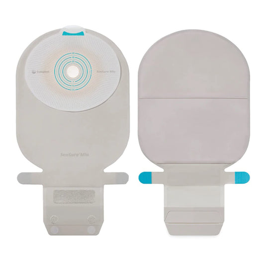 SenSura Mio Ostomy Pouch Drainable 1-3/8 Inch Stoma 11 Inch Length, Maxi 1pc System Opaque Gray 10476, 10 Ct