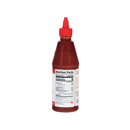 Lee Kum Kee Sriracha Chili Sauce Plastic Bottle (18 oz - 1 Pack), Gluten Free, Non-GMO, Vegan, Spicy, Hot and Sweet with a Hint of Garlic, Perfect for Stir-Fries, Dipping Sauces, Drizzling, Noodles, Marinades, and Dumplings