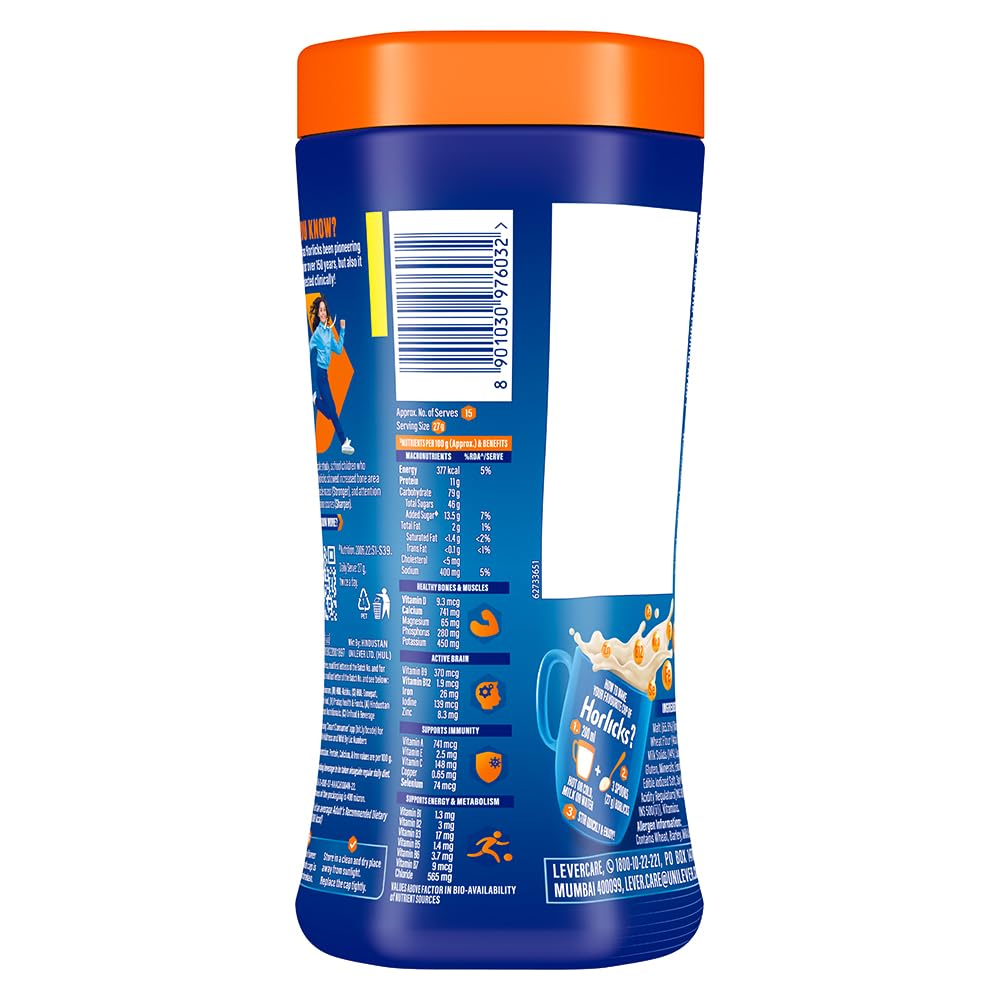 Horlicks Original Classic Malt Plain, 500 Gram
