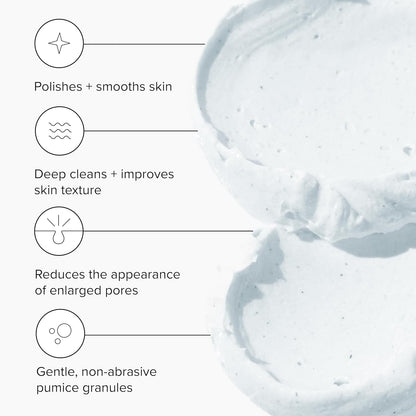 DRMTLGY Microdermabrasion Scrub – Gentle Facial Exfoliating Scrub to Smooth & Polish Skin – Face Exfoliator for Dull, Rough Texture – Pumice Exfoliant – 2 oz