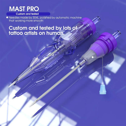 Mast Pro Tattoo Cartridges 1001RL 20Pcs Disposable Needles Bugpin 1 Round Liner