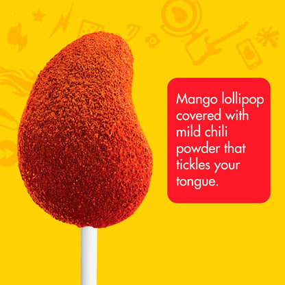 Vero Mango, Chili Covered Mango Flavored Lollipops, 40 Pieces
