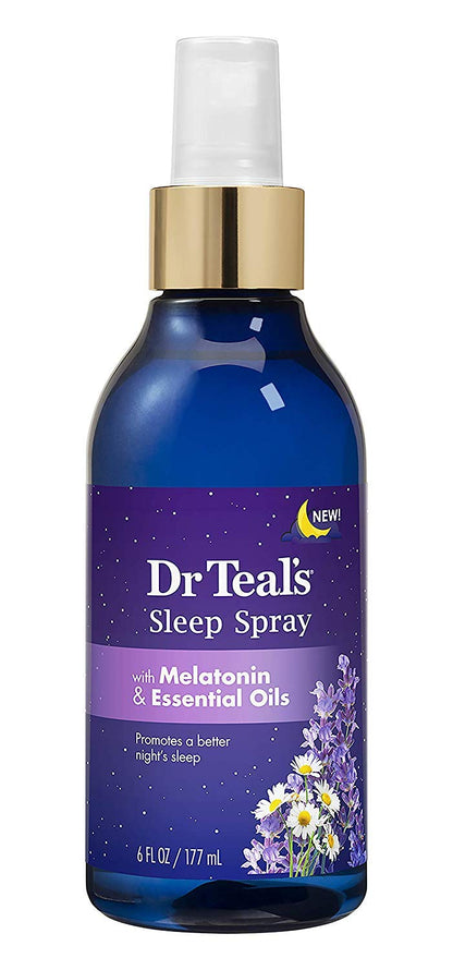 Dr Teal's Calm Blend Spray with Melatonin, Lavender & Chamomile Essential Oils, 6 fl oz (Pack of 3)