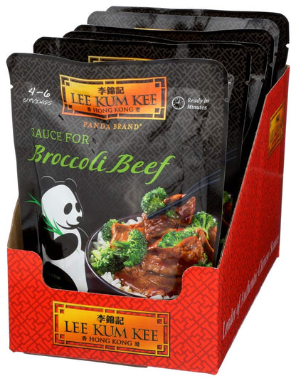 Lee Kum Kee Panda Brand Sauce for Broccoli Beef, 0g Trans Fat, No Artificial Flavors, No High Fructose Corn Syrup, Cholesterol Free, 8 Ounces (Pack of 6)