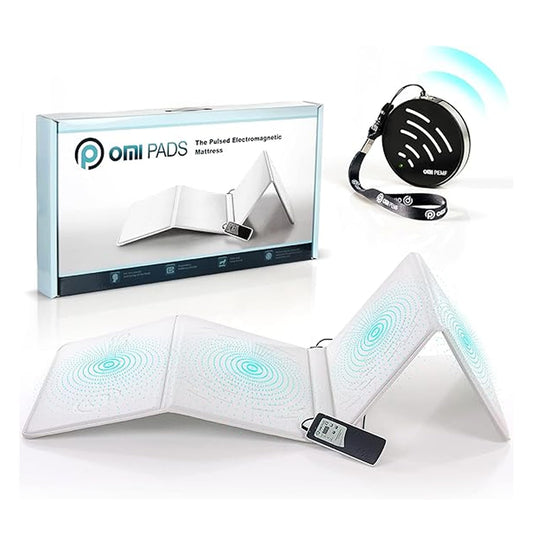 OMI Magnetic Field Therapy Mat - Full Body Mat for General Wellness, Stress, Relaxation & Boosted Energy Levels, Magnetic Field Therapy with Controller & Portable Medallion Device