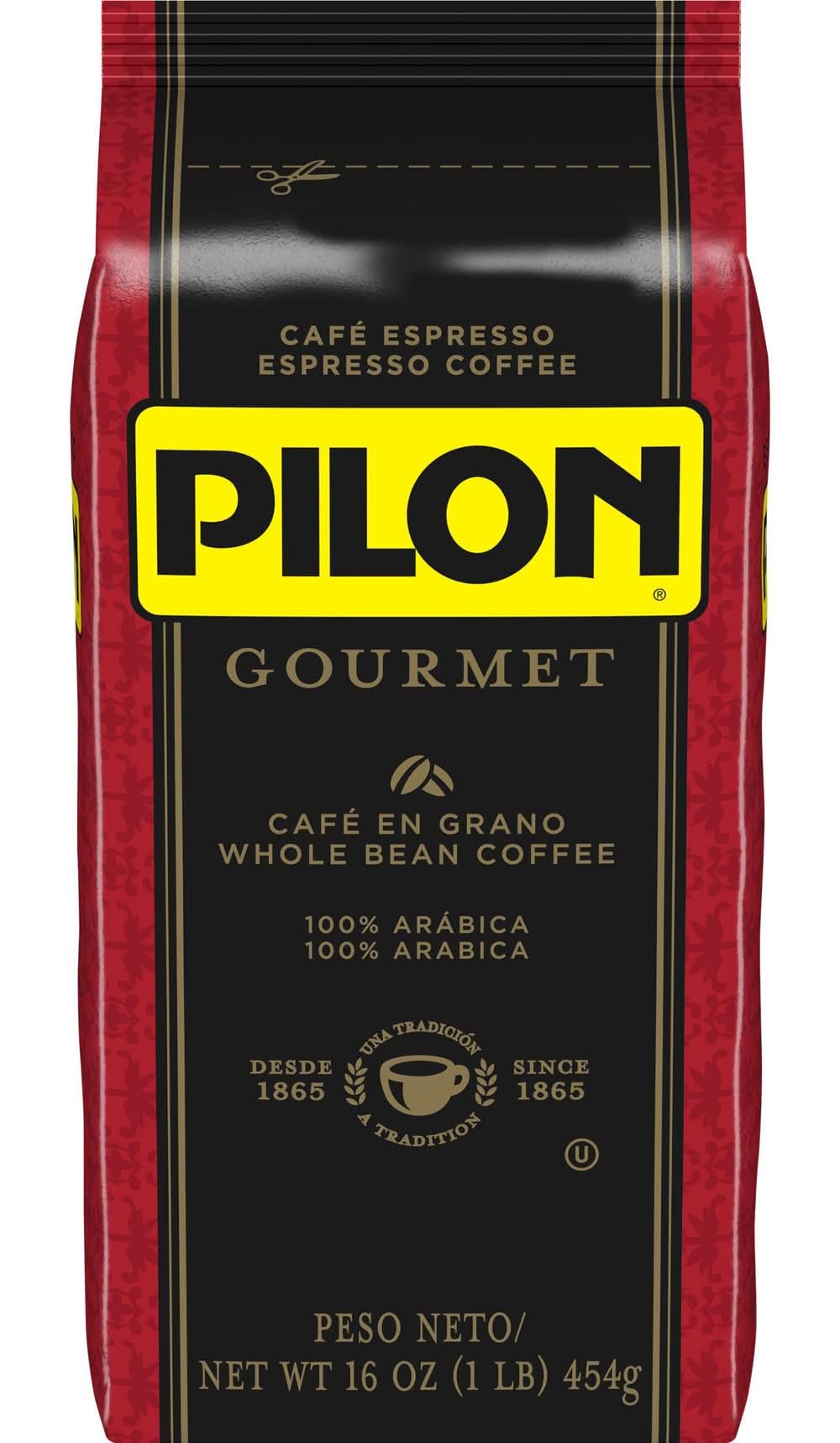 Pilon Gourmet Whole Bean Restaurant Blend Espresso Coffee, 16 Ounce