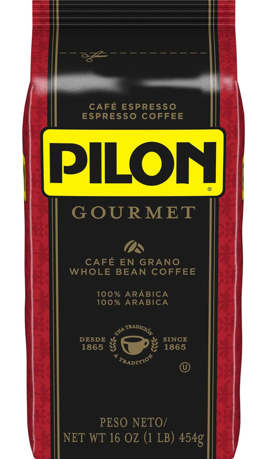 Pilon Gourmet Whole Bean Restaurant Blend Espresso Coffee, 16 Ounce
