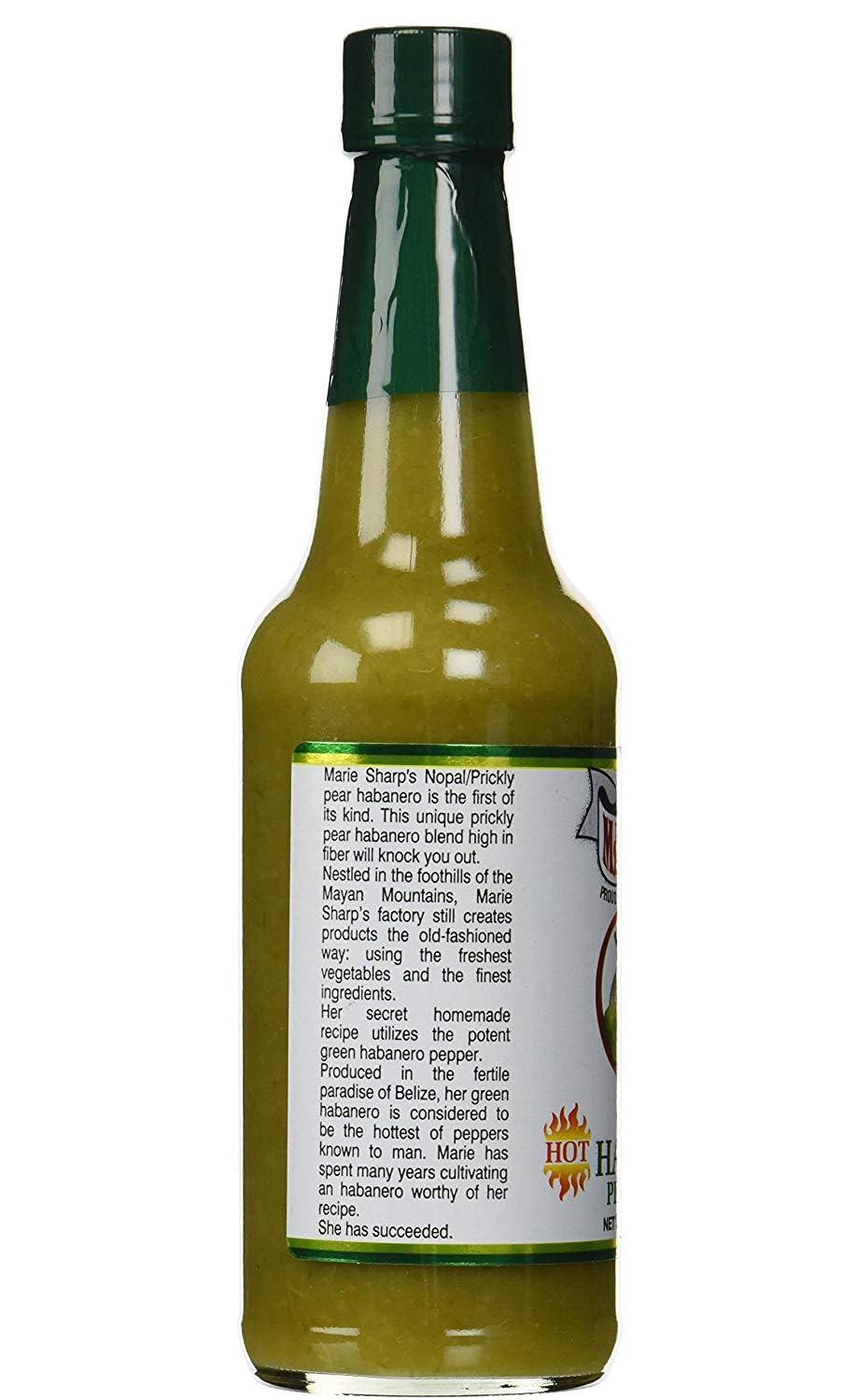 Marie Sharp’s Green Habanero Hot Pepper Sauce, Mild–Medium Heat | All-Natural Belizean Hot Sauce