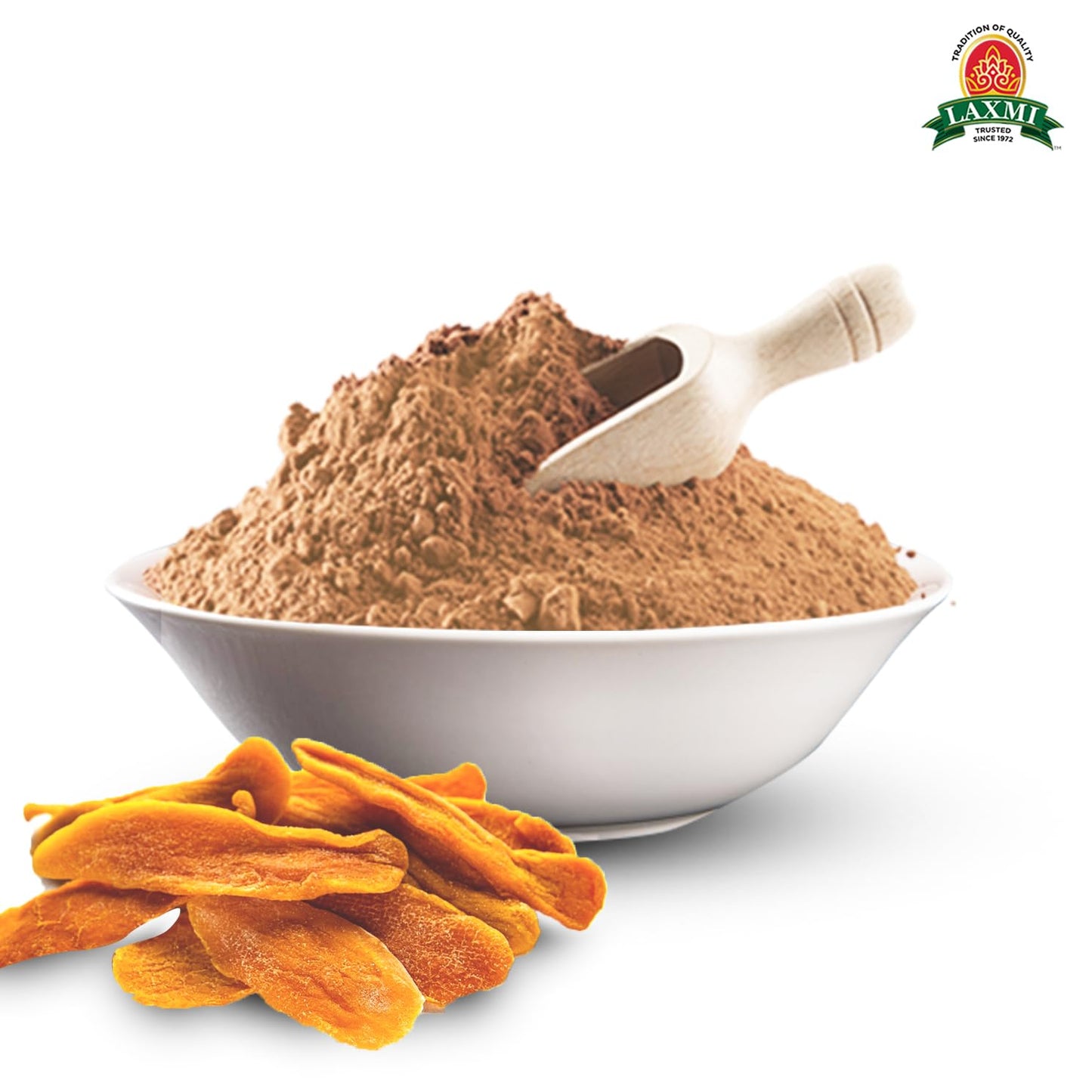 Laxmi Amchur Powder (Dried Mango Powder) - 200gms (7oz) | Dried and powdered green mango Amchoor Powder | Non GMO certified |Pure Powdered Green Mango