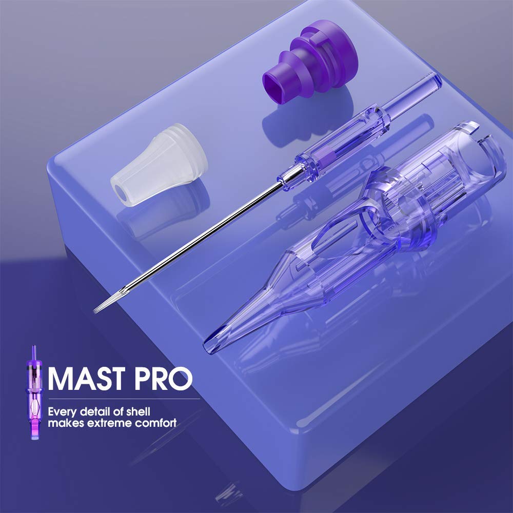 Mast Pro Tattoo Cartridges 1001RL 20Pcs Disposable Needles Bugpin 1 Round Liner