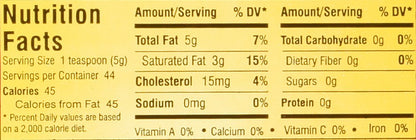 Deep Pure Cow Ghee Clarified Butter, 64 Ounce