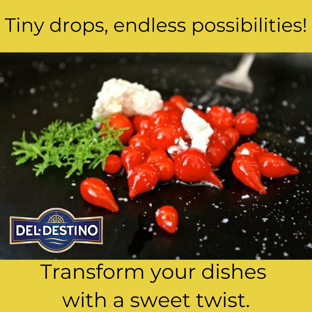 Del Destino Red Sweety Drop Miniature Peppers Tin, 28 Oz