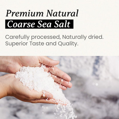 Chung Jung One Korean Premium Natural Coarse Sea Salt for Kimchi Brining, the Jewel of Sinan Island, 1kg, (2.2lbs) 1 Pack