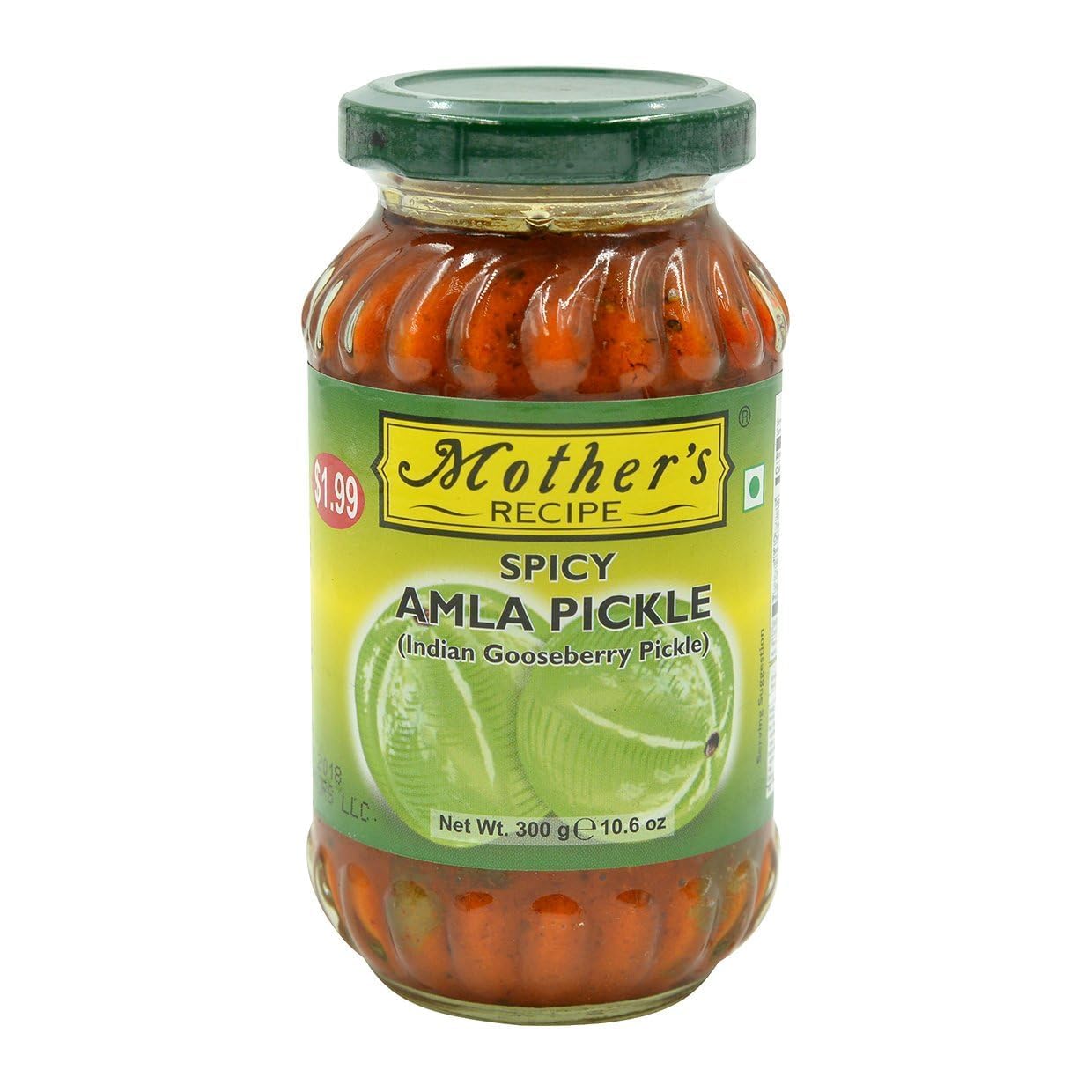 Mother's Recipe Spicy Amla Indian Gooseberry) Pickle - 300 Grams