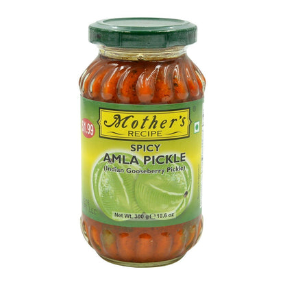 Mother's Recipe Spicy Amla Indian Gooseberry) Pickle - 300 Grams