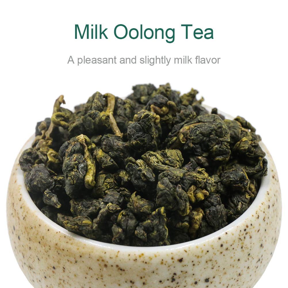 FullChea Milk Oolong Tea - Loose Leaf - Taiwan High Mountain Jin Xuan - Naturally Milky & Silky - 8oz / 226g