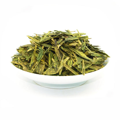 ChaWuWarmSun LongJing Green Tea,3.5oz/100g,Chinese Dragon Well Green Tea Loose Leaf