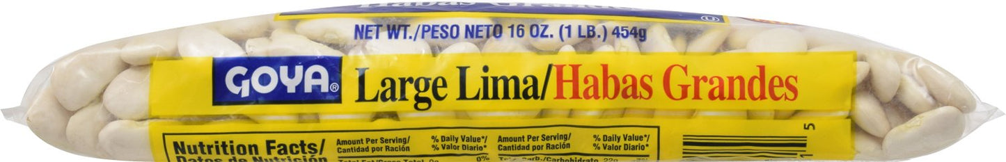 Goya Large Lima Beans, Dry, 1 Pound Bag