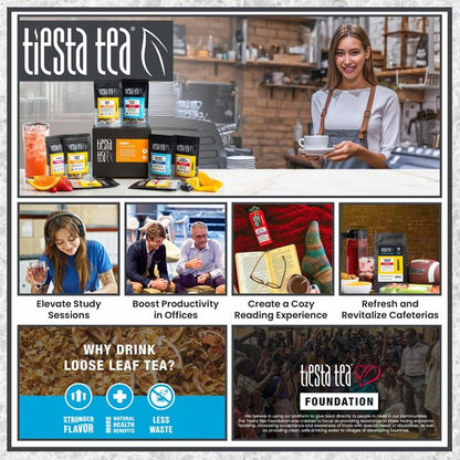 Tiesta Tea - 7 Green Teas Dry Flight Sampler, Loose Leaf, Medium Caffeine Hot & Iced Tea, Premium Green Tea Blends, 7 Resealable Sample Pouches