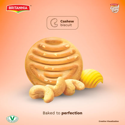 Britannia Good Day Cashew Cookies, 231g (8.1 oz) – Crunchy Cashew Biscuits, Perfect Tea-Time & Anytime Snack