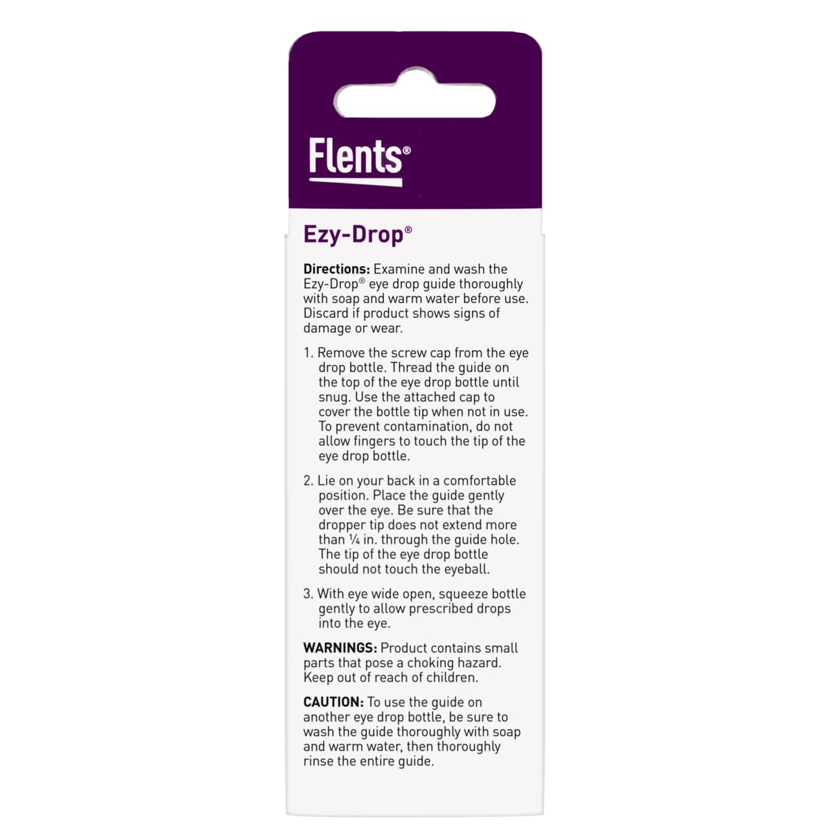 Flents Eye Drop Guide, Easy to Use Accurate Alignment for Waste-Free Eye Care, Reusable Eye Drop Guide Aid for Children and Seniors, Suitable with Most Eye Drop Bottles, Blue