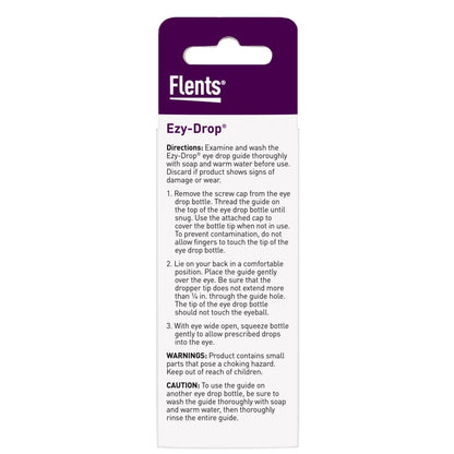 Flents Eye Drop Guide, Easy to Use Accurate Alignment for Waste-Free Eye Care, Reusable Eye Drop Guide Aid for Children and Seniors, Suitable with Most Eye Drop Bottles, Blue