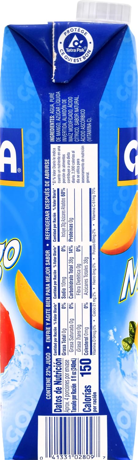 Goya Foods Mango Nectar 33.8 Ounce (Pack of 6)