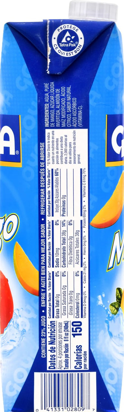 Goya Foods Mango Nectar 33.8 Ounce (Pack of 6)