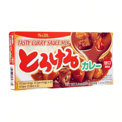 S&B Tasty Curry Sauce Mix Mild, 7.0 oz (Pack of 1)