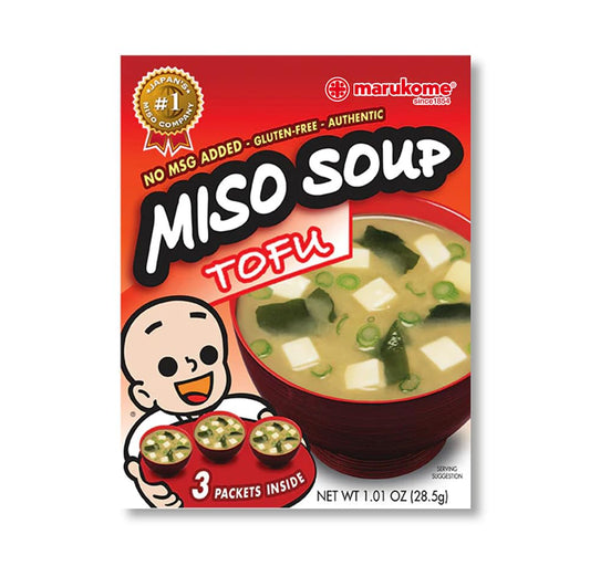 Marukome Miso Instant Tofu, 1.01 Ounce(Pack of 12)