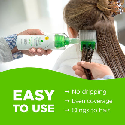 Lice Treatment Kit by Lice Clinics-Guaranteed Cure for Super Lice-Safe, Non-Toxic (Complete Kit with 5.25oz Shampoo, Metal Comb & More)