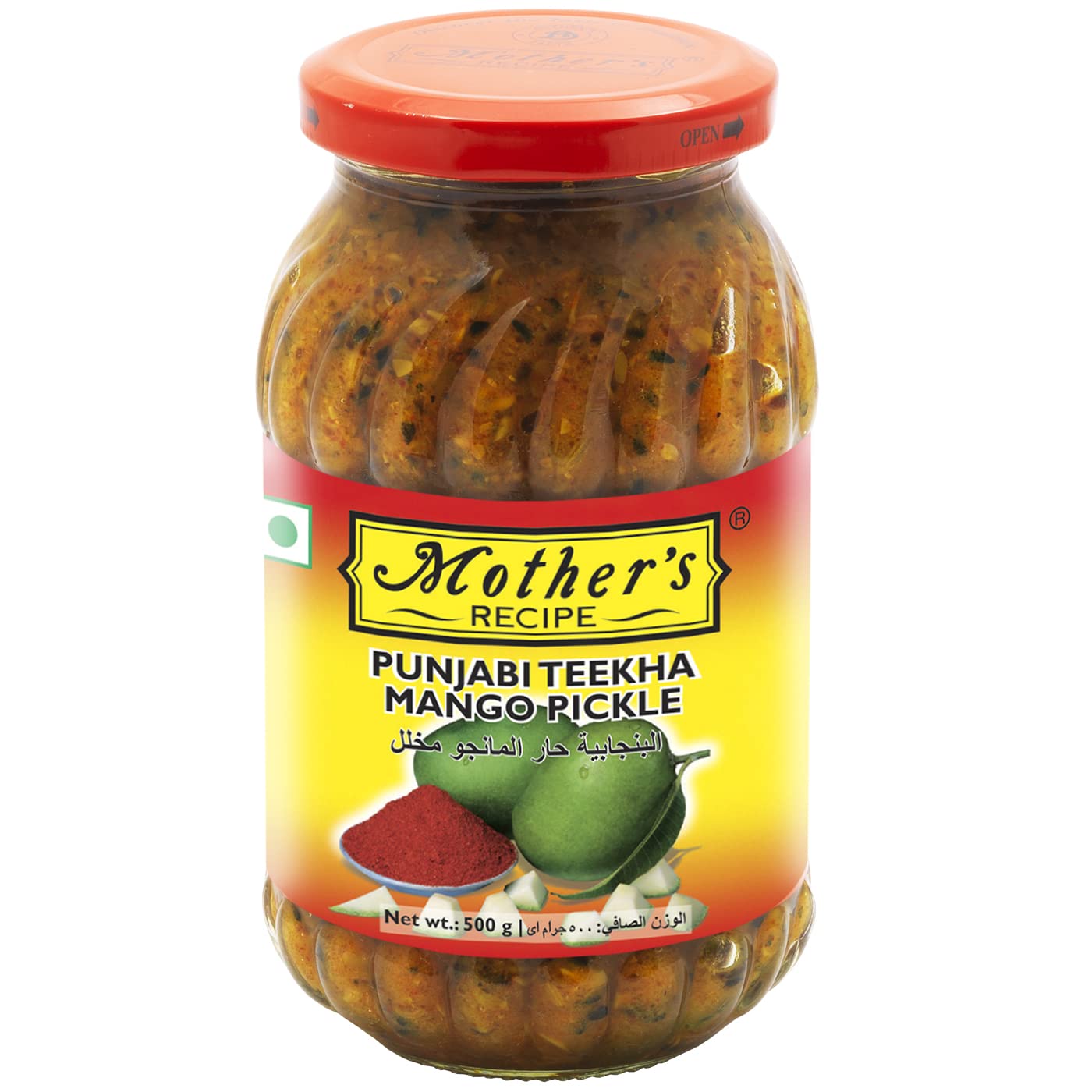 Mother's Recipe, Punjabi Teekha Mango Pickle, 500 Grams(gm)