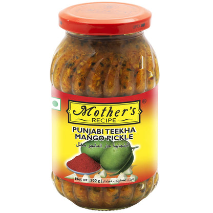 Mother's Recipe, Punjabi Teekha Mango Pickle, 500 Grams(gm)