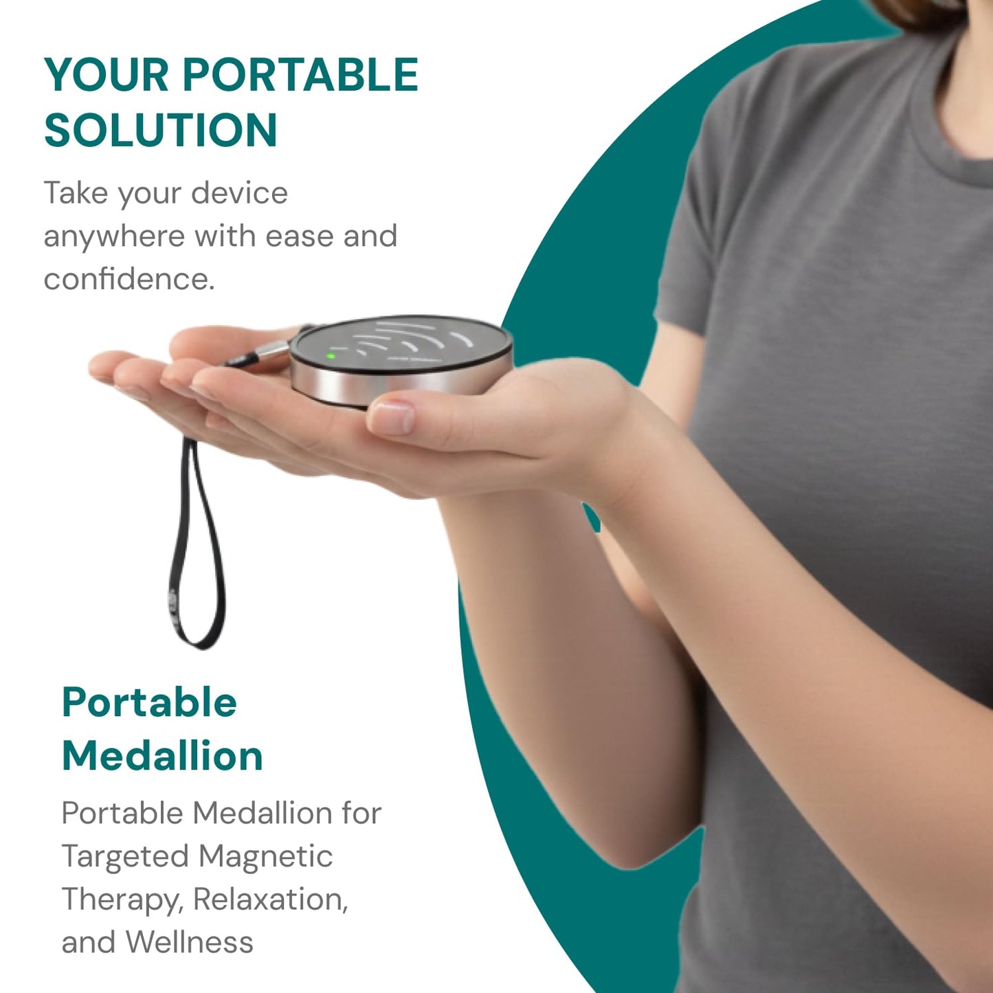 OMI Magnetic Field Therapy Mat - Full Body Mat for General Wellness, Stress, Relaxation & Boosted Energy Levels, Magnetic Field Therapy with Controller & Portable Medallion Device