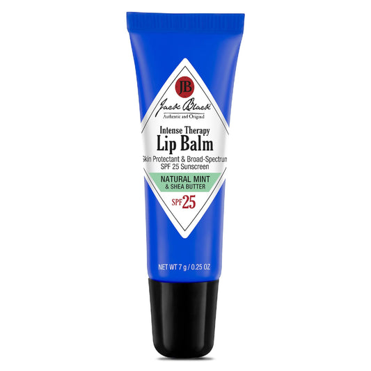 Jack Black Intense Therapy Lip Balm, 0.25-Oz. – SPF 25 Sun Protection, Lip Moisturizer, Hydrating Lip Balm with SPF, Lip Sunscreen