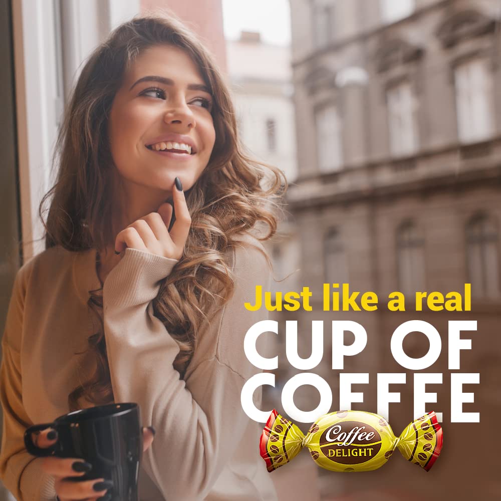 Colombina Coffee Delight Hard Candy - Pack of 50 Gluten Free Coffee-Flavored Candies Made w/Real Colombian Coffee (50 Count) - (6.7oz - 190g)