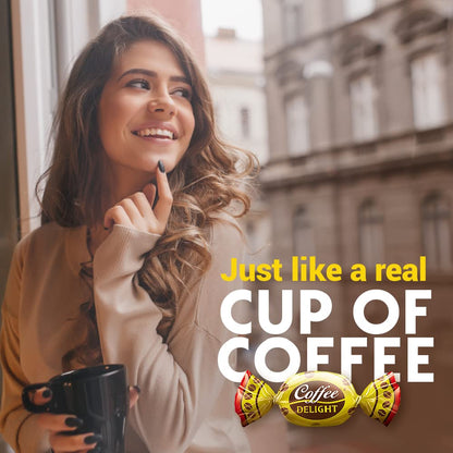 Colombina Coffee Delight Hard Candy - Pack of 50 Gluten Free Coffee-Flavored Candies Made w/Real Colombian Coffee (50 Count) - (6.7oz - 190g)