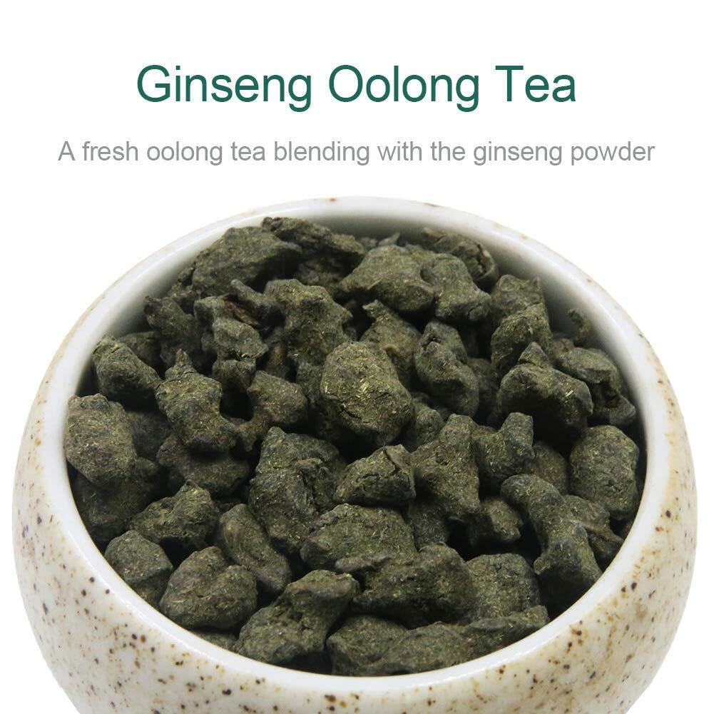 FullChea - Ginseng Oolong Tea - Oolong Tea Loose Leaf - Imperial Ginseng Tea - Natural Ren Shen with Unique Aroma and Taste 4oz / 113g