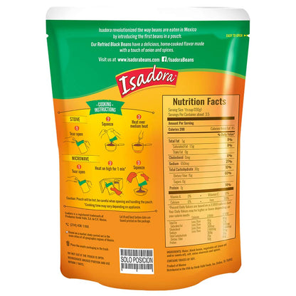 Isadora Black Refried Beans, 15.2-Ounce (Pack of 8)