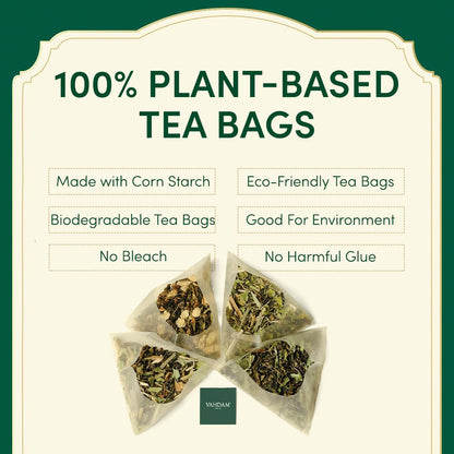 VAHDAM, Assorted Black Tea Bags Sampler (5 Flavors, 20 Ecofriendly Pyramid Tea bags) I Gift Ideas for Women & Men | Assam and Darjeeling Teas | Gluten Free & Non GMO | Gifts for Him/Her